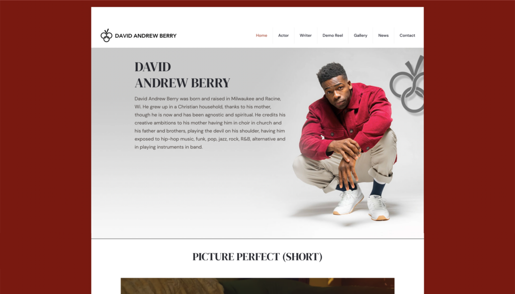 Homepage of David Andrew Berry
